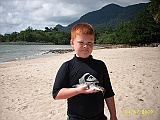 Frederik med en catfish fanget på Borneo 2009